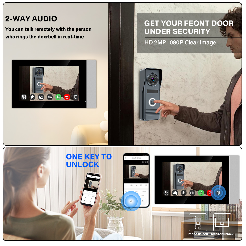 2-Wires Smart Home Wifi 1080P  - Smart Doorbell Wired のレビューと価格
