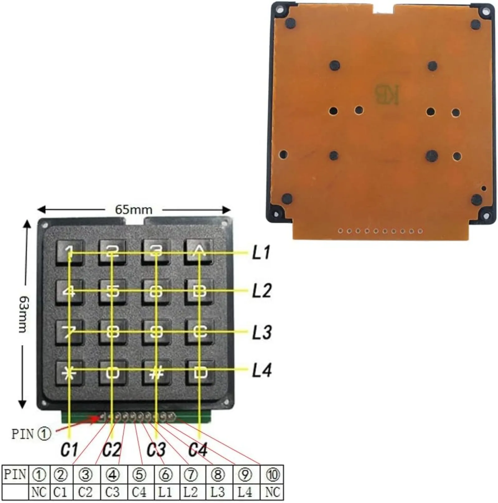 4x4 Matrix Membrane Keypad 16  - Home Automation Arduino のレビューと価格