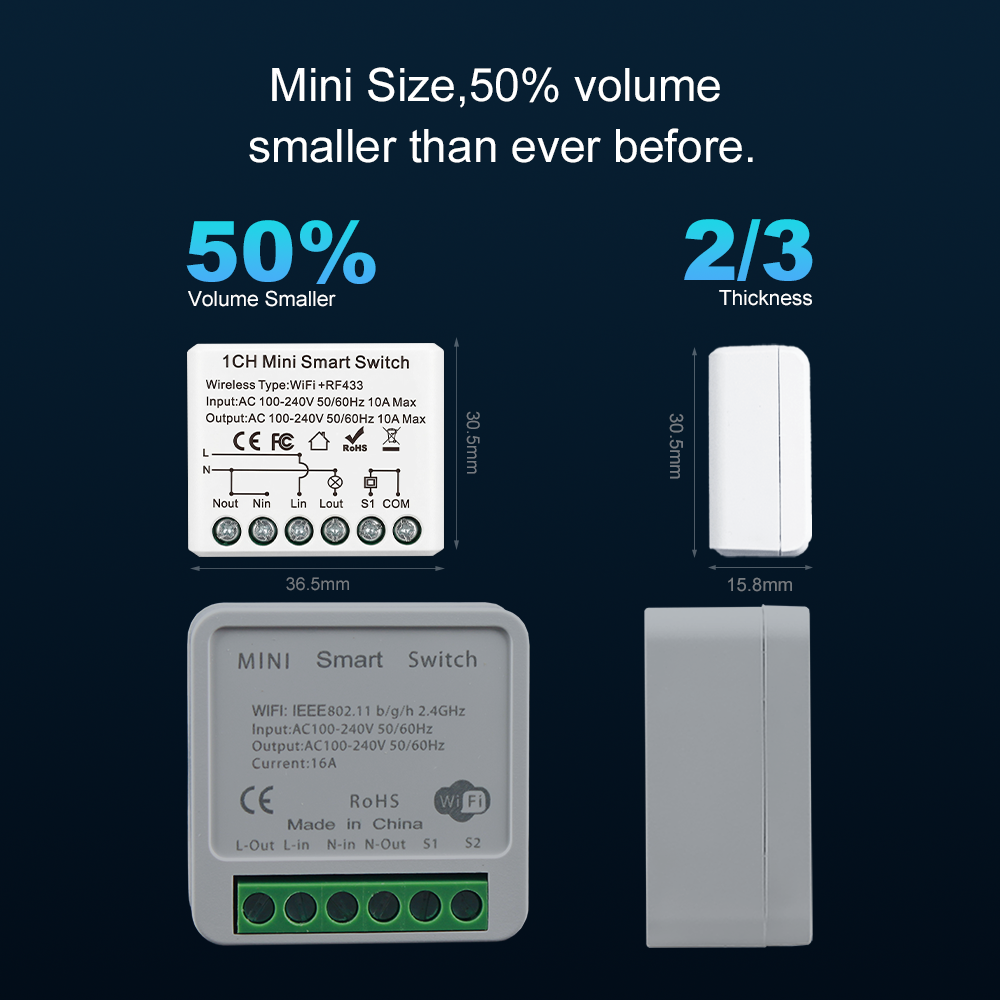 For Tuya WIFI 10A Smart Light  - Diy Automation のレビューと価格