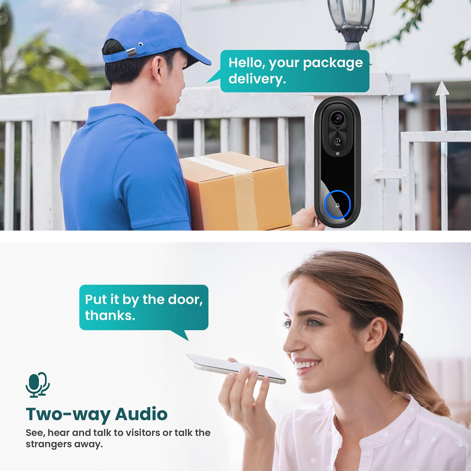 5G 2.4G WiFi Video Doorbell 10 - Smart Doorbell Wired のレビューと価格