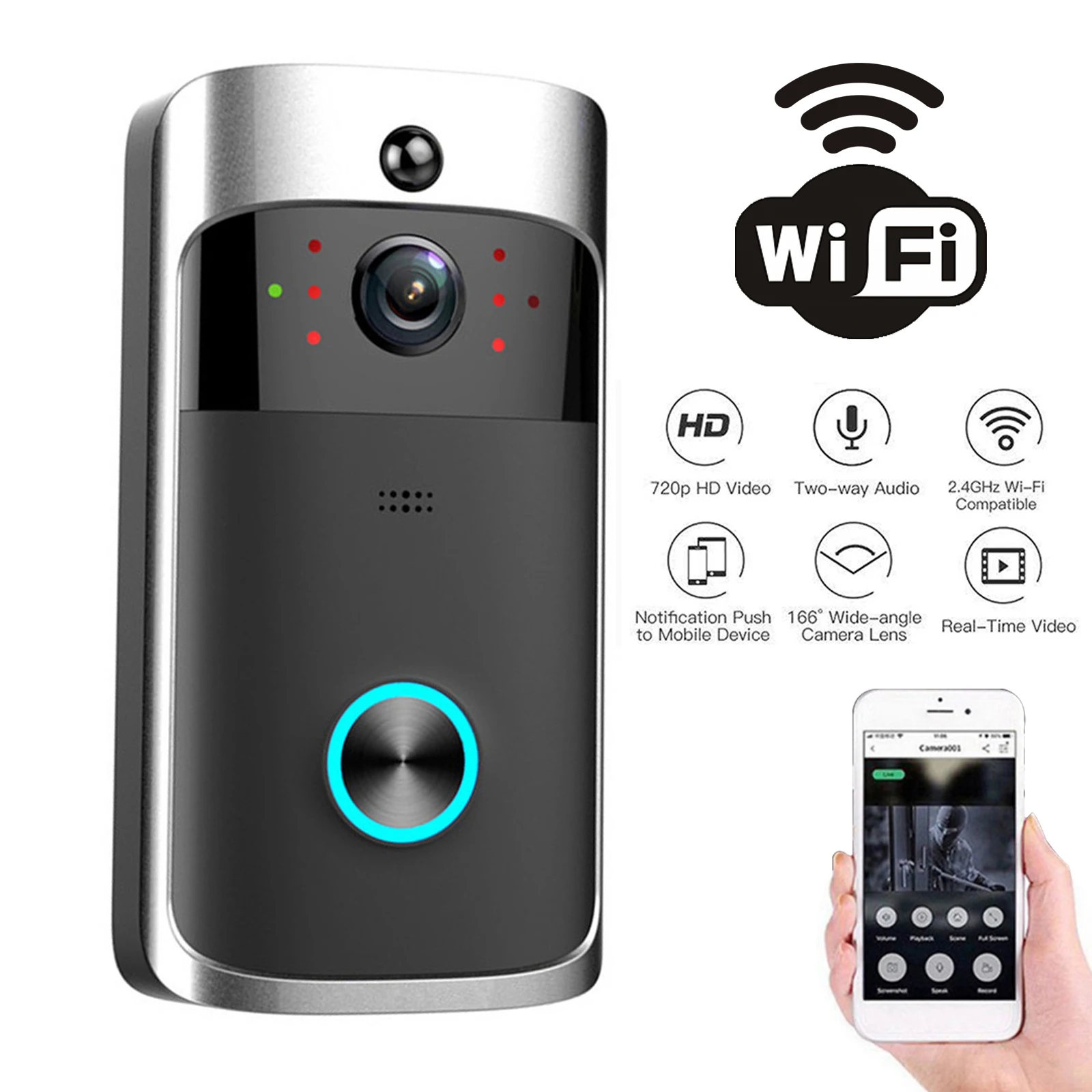 2026 NEW V5 Video Door Bell Wi - Smart Doorbell Wired のレビューと価格