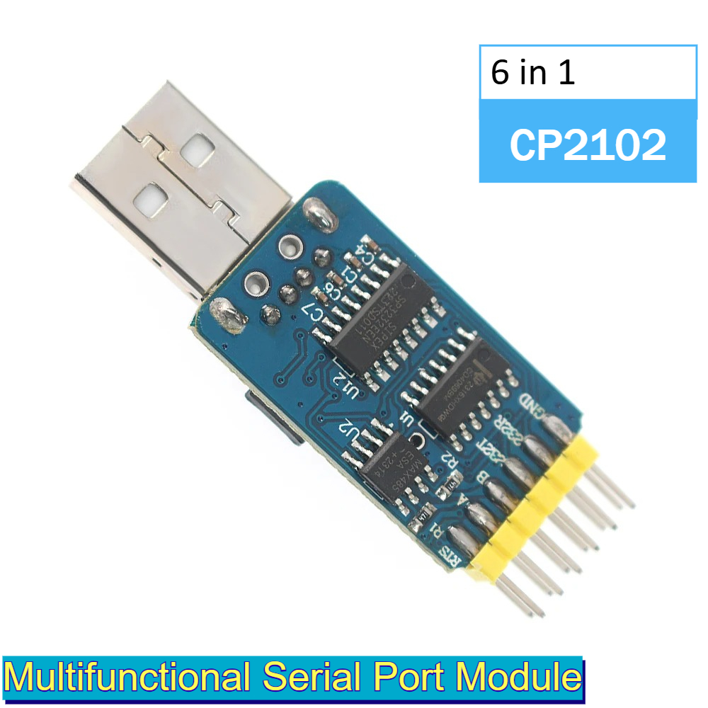 6 in 1 USB Serial Adapter CP21 - Level Shifter 3.3V のレビューと価格