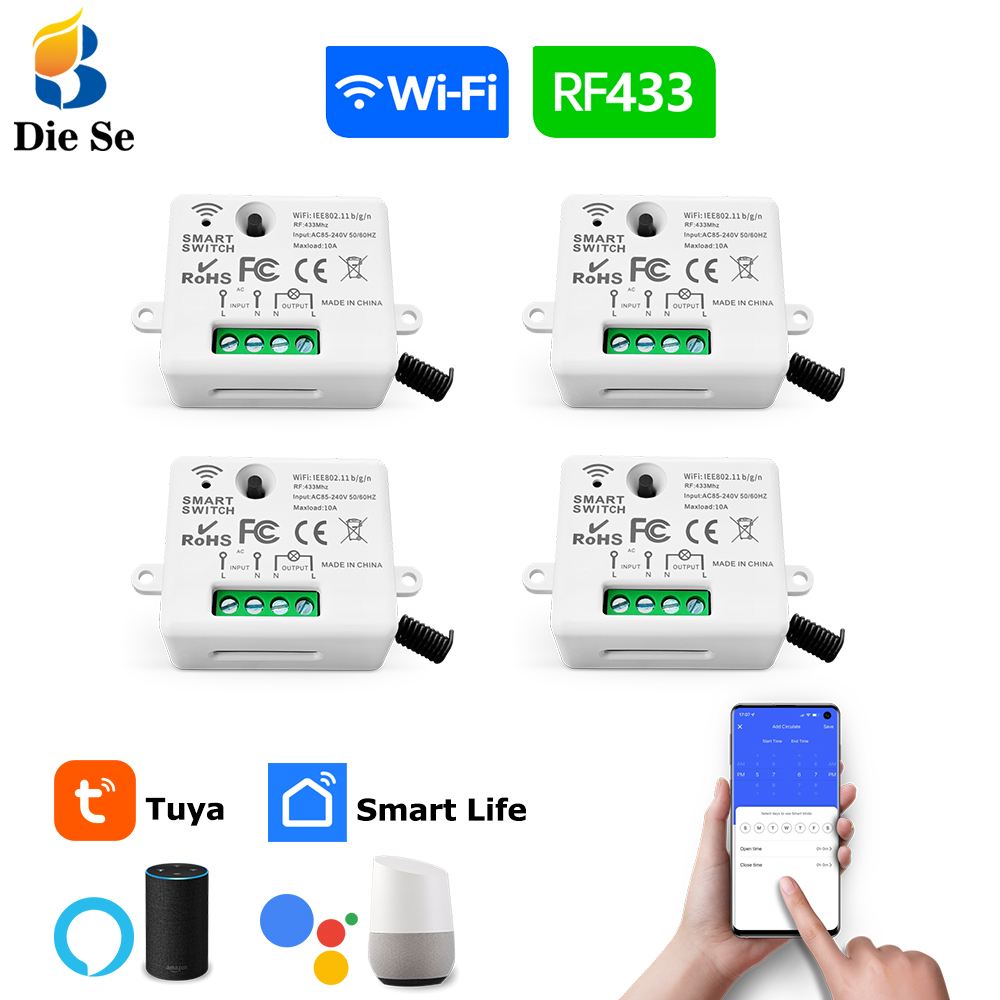 Tuya WiFi Smart Light Switch 4 - Home Automation Industry のレビューと価格