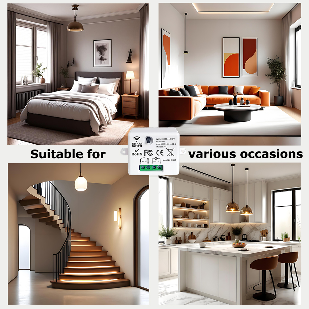 Tuya WiFi Smart Light Switch 4 - Home Automation Industry のレビューと価格