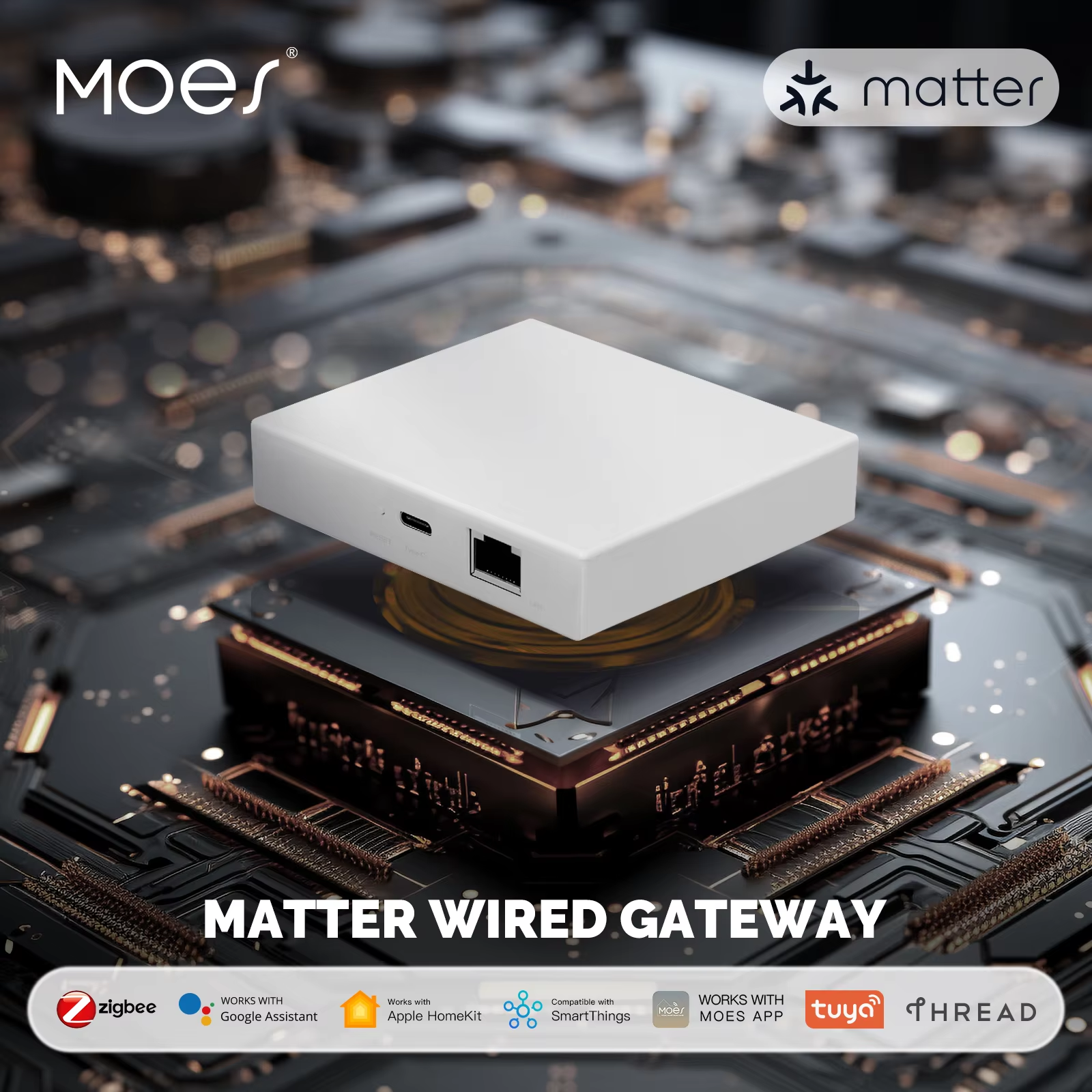 MOES Tuya Zigbee Matter Thread - Matter Hub Thread のレビューと価格