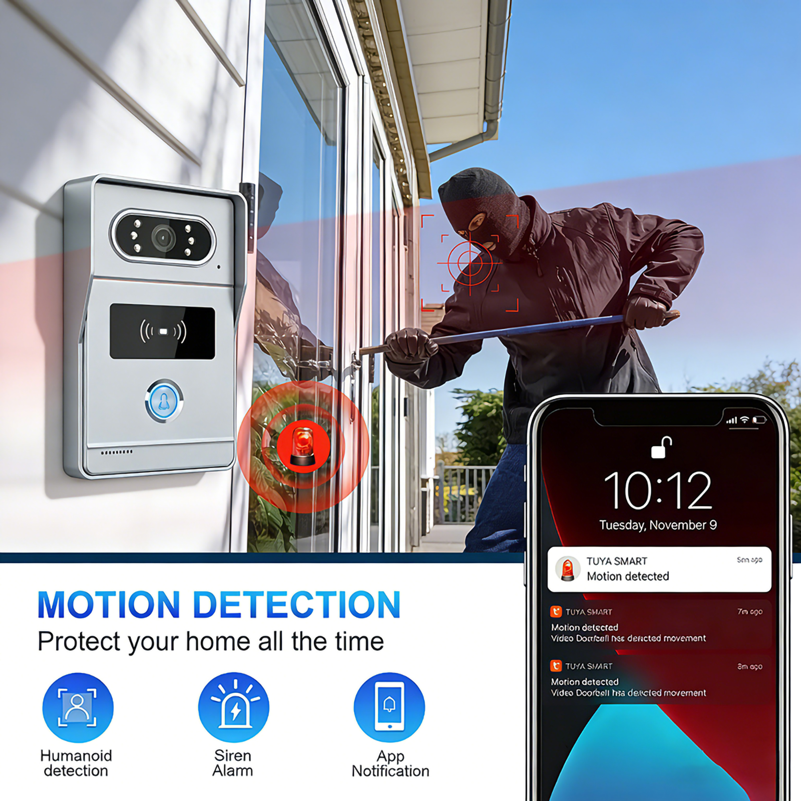 Tuya Smart Video Intercom 10.1 - Smart Doorbell Wired のレビューと価格