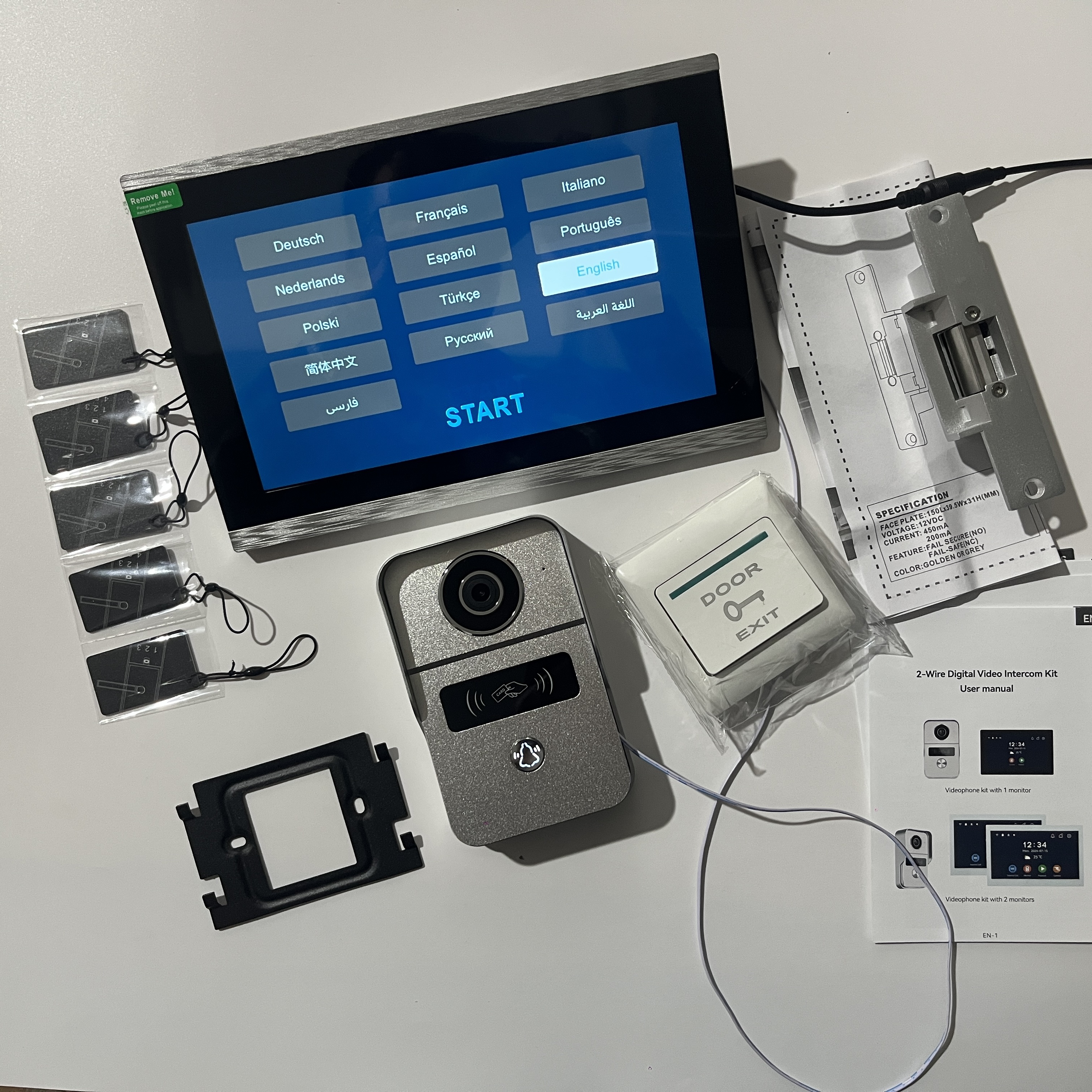 New 2 Wires Tuya Wifi Video In - Smart Doorbell Wired のレビューと価格