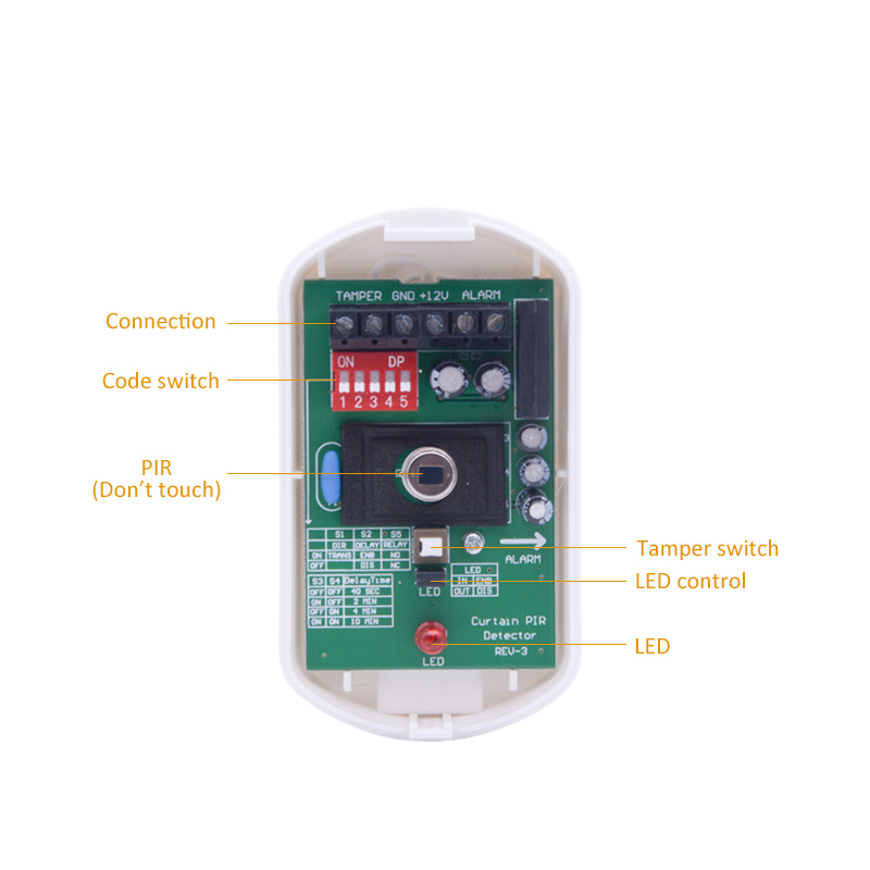 Indoor DC12V Curtain Wired Mot - Motion Sensor Pir Wired のレビューと価格