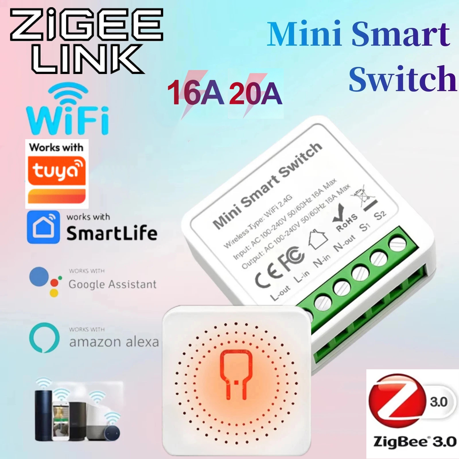 For Tuya Mini Smart WiFi Switc - Diy Automation のレビューと価格