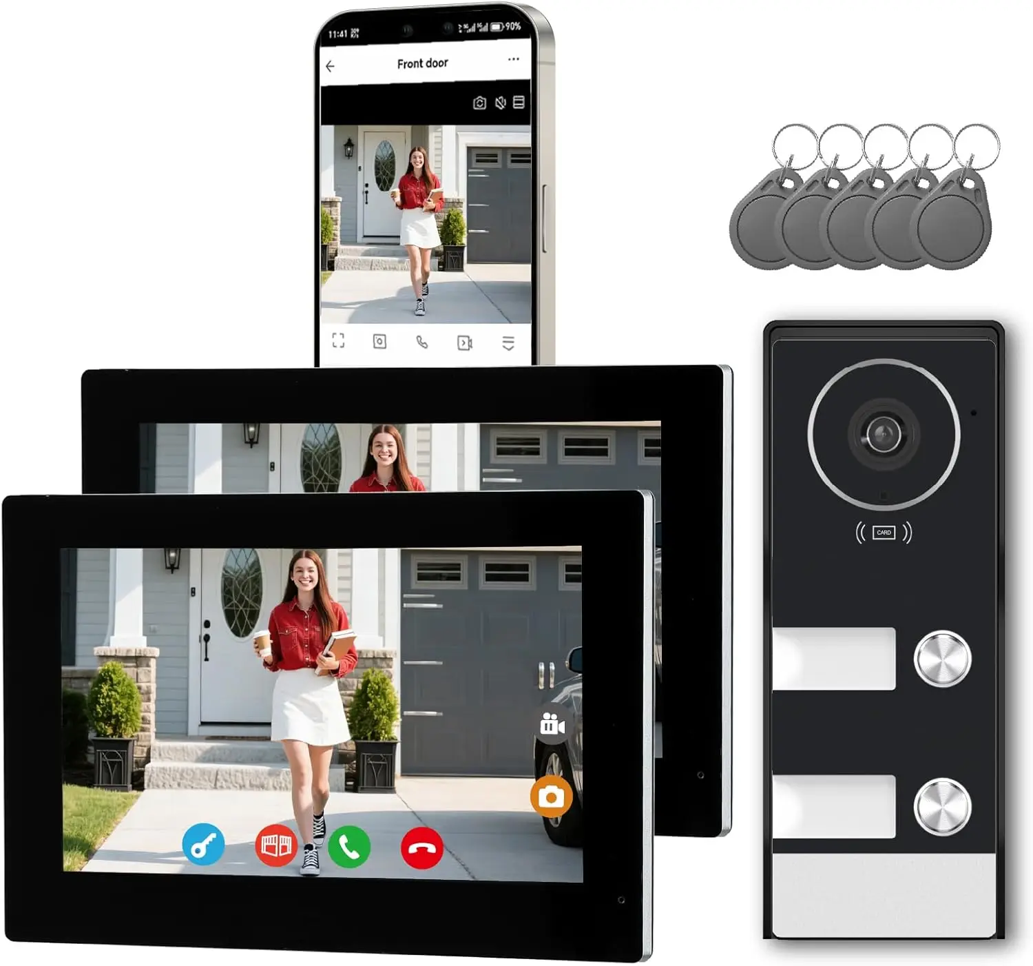 Smart Home Video Intercom Wire - Smart Doorbell Wired のレビューと価格