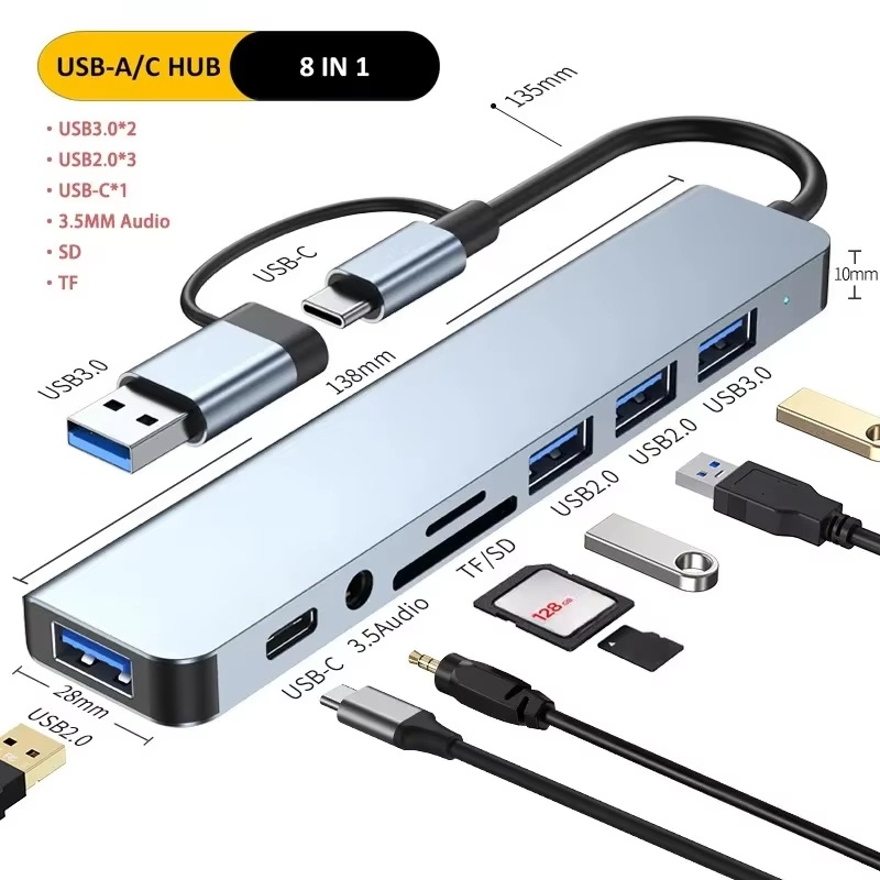 Type C Hub USB Splitter 8 In 1 - Home Assistant Sd のレビューと価格