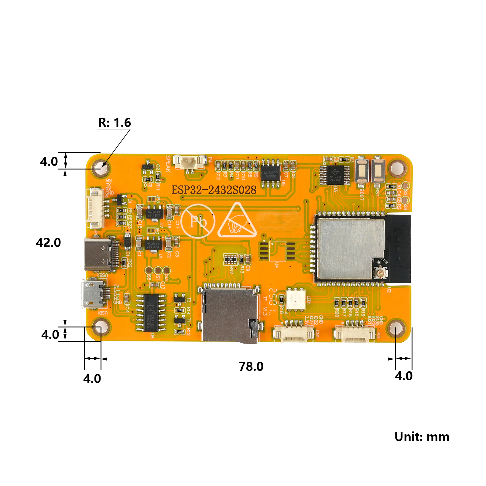 RCmall 2.8'' ESP32 LCD Display - Home Automation Arduino のレビューと価格