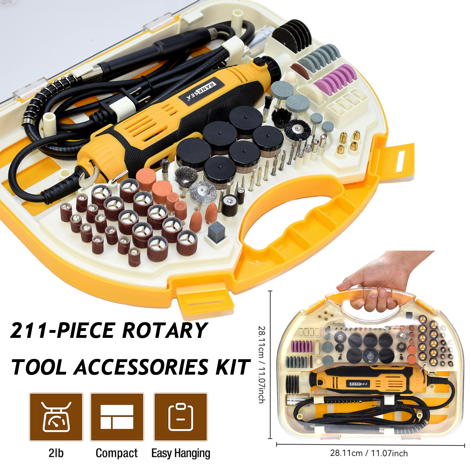 Rotary Tool Kit, Equipped With - Diy Automation のレビューと価格