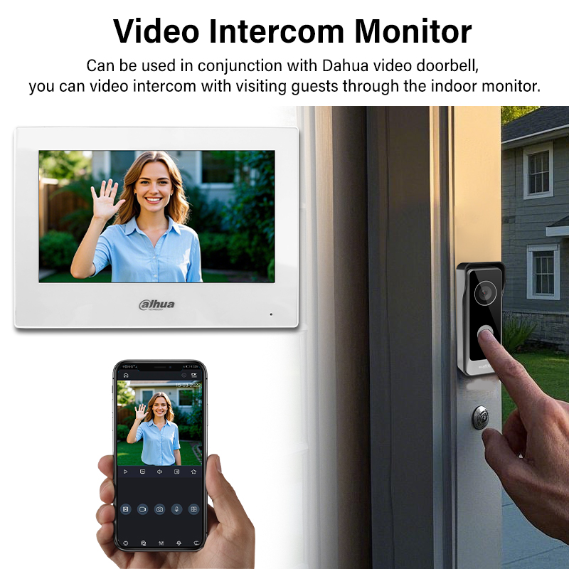 Dahua 2-Wire WiFi Indoor Monit - Smart Doorbell Wired のレビューと価格