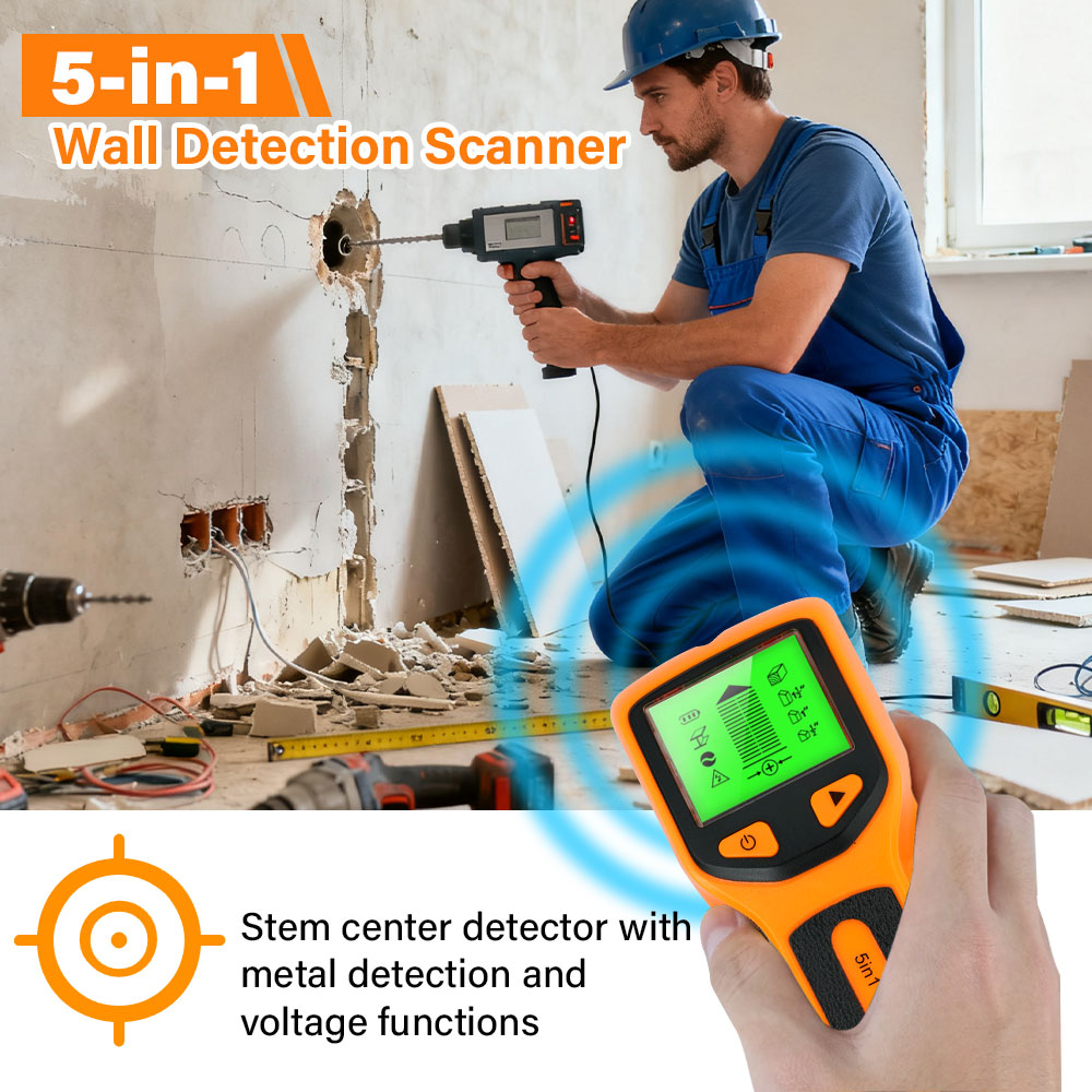 New 5-in-1 Wall Detector Handh - Water Leak Detector Wired のレビューと価格
