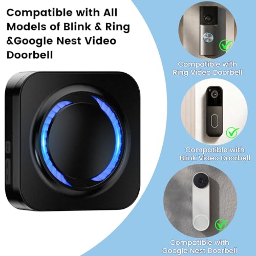 Smart Wireless Doorbell Chime  - Smart Doorbell Wired のレビューと価格