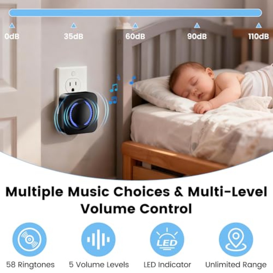 Smart Wireless Doorbell Chime  - Smart Doorbell Wired のレビューと価格