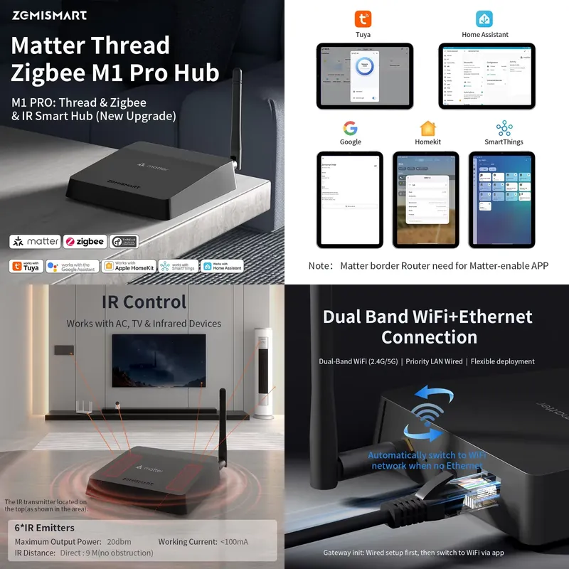 Zemismart Matter Thread Hub Zi - Matter Hub Thread のレビューと価格