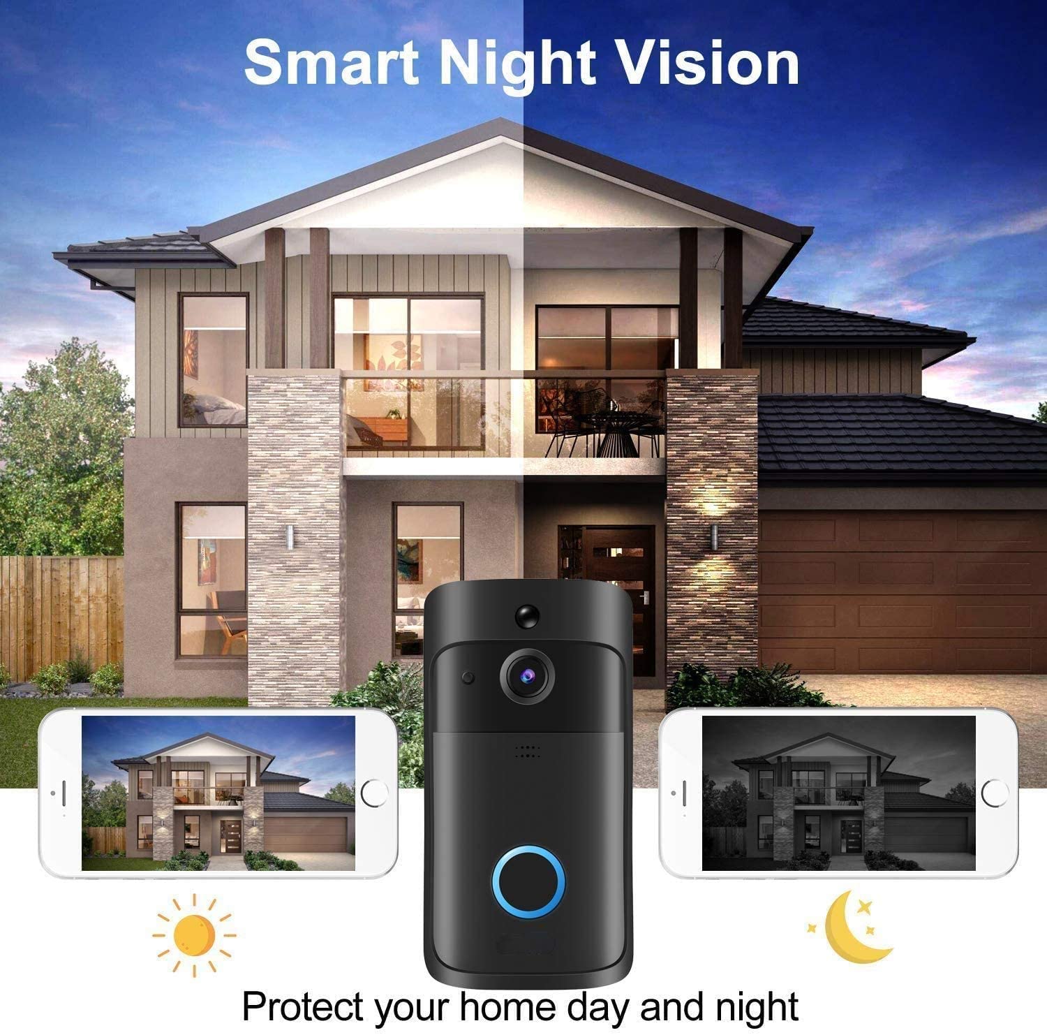 Video Doorbell Camera HD WiFi  - Smart Doorbell Wired のレビューと価格