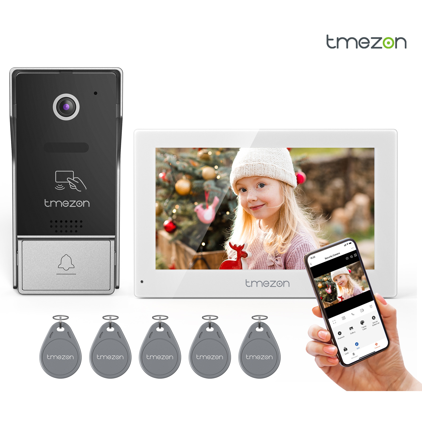 7 Inch Tuya 1080P wireless Wif - Smart Doorbell Wired のレビューと価格