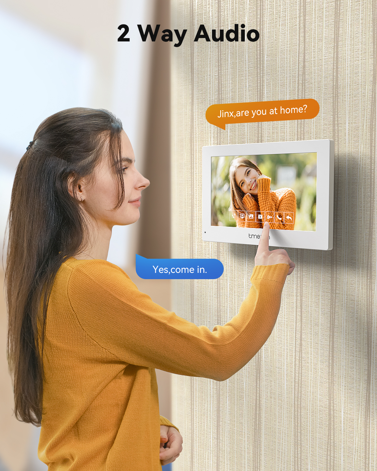 7 Inch Tuya 1080P wireless Wif - Smart Doorbell Wired のレビューと価格