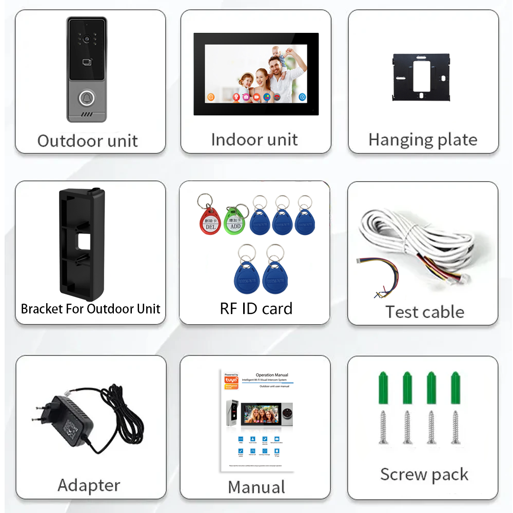 WiFi touch screen intelligent  - Smart Doorbell Wired のレビューと価格