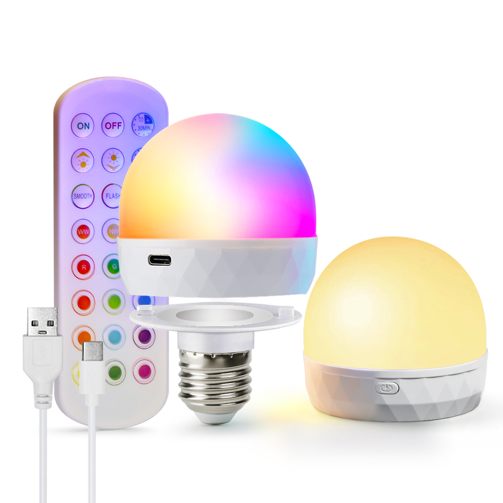 E27 LED Light Bulb RGB USB Rec - Home Automation Industry のレビューと価格