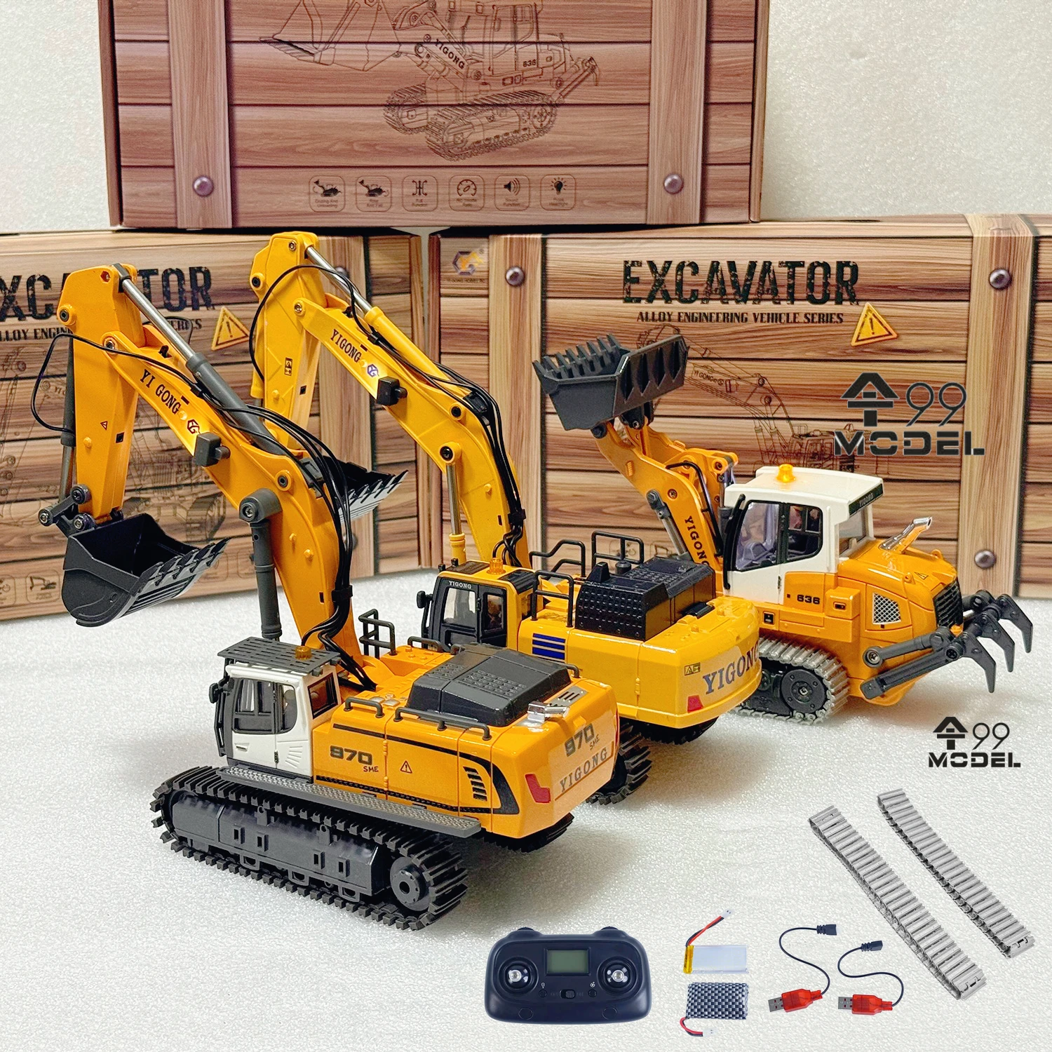 1/50 970 520 Mini RC Excavator - Home Automation Tutorial のレビューと価格
