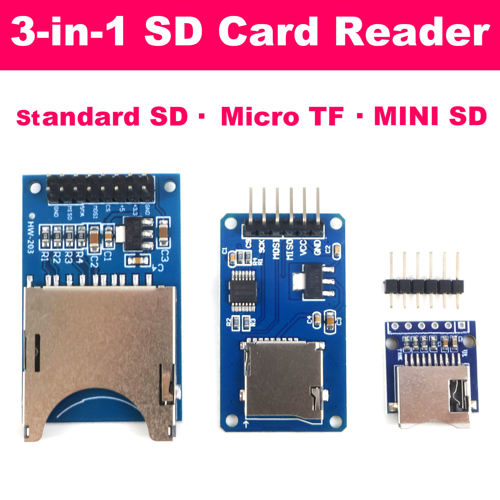 SD Card Reader Module Micro TF - Level Shifter 3.3V のレビューと価格