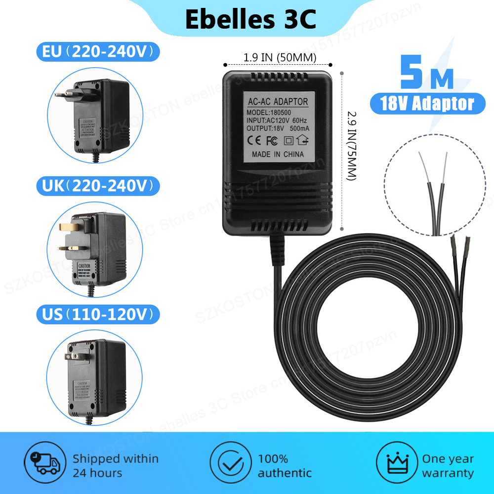 18V AC Transformer Charger for - Smart Doorbell Wired のレビューと価格
