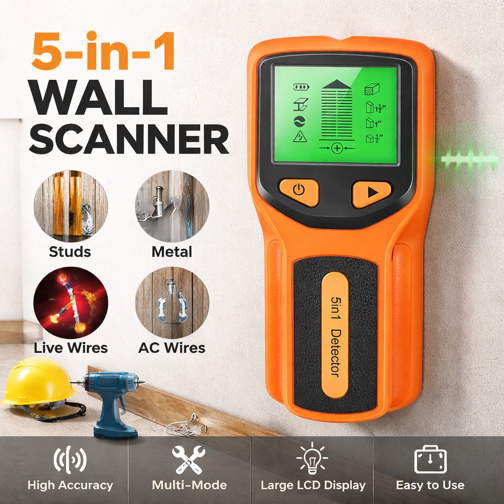 New 5-In-1 Wall Detector Handh - Water Leak Detector Wired のレビューと価格